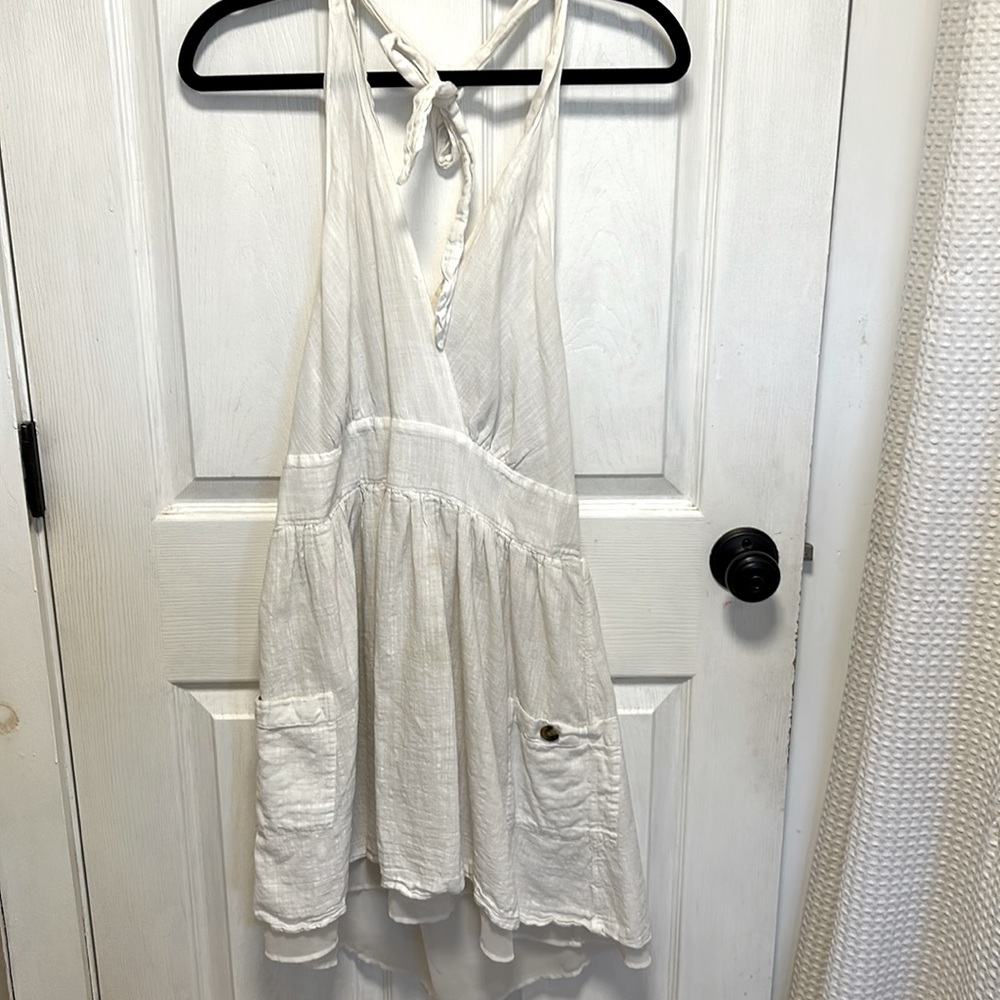 American eagle halter top white summer dress